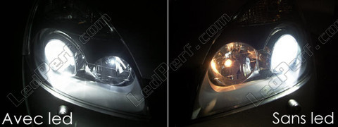 Luzes de presença LED Branco xénon Renault clio RS 2