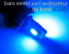 Lâmpada LED T10 W5W sem erro Odb - Anti-erro - Dual OBD Azul