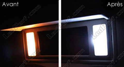 LED espelhos de cortesia Pala de sol Peugeot 307