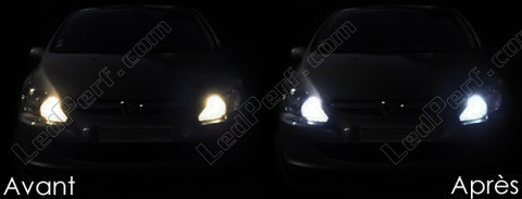LED Luzes de presença (mínimos) branco xénon Peugeot 307