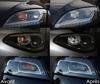 LED Piscas dianteiros Audi A3 8L antes e depois