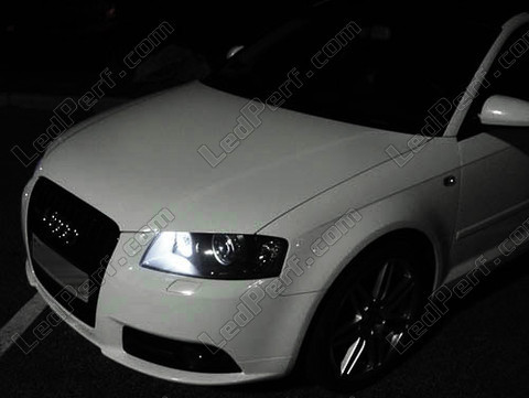 LED Luzes de presença (mínimos) branco xénon Audi A3 8P