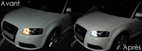 LED luzes de presença (mínimos) chapa de matrícula Audi A3 8P