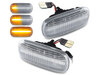 Piscas laterais sequenciais LED para Audi A6 C5 - Versão transparente