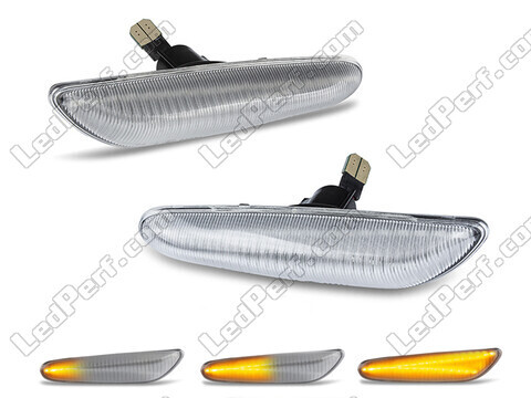 Piscas laterais sequenciais LED para BMW Serie 1 (E81 E82 E87 E88) - Versão transparente