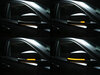 Diferentes etapas do desfile de luz dos Piscas dinâmicos Osram LEDriving® para retrovisores de BMW Serie 4 (F32)