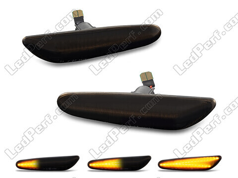 Piscas laterais dinâmicos LED para BMW X5 (E53) - Versão preta fumada