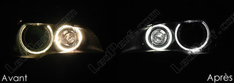 LEDs brancos xénon  para Angel eyes BMW X5 (E70) 6000K