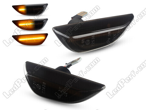 Piscas laterais dinâmicos LED para Chevrolet Trax - Versão preta fumada