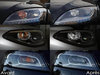 LED Piscas dianteiros Citroen C4 Spacetourer antes e depois