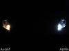 LED Luzes de presença (mínimos) branco xénon Citroen Jumpy antes e depois