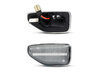 Conectores dos piscas laterais sequenciais LED para Dacia Duster 2 - versão transparente