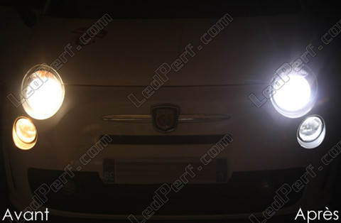 LED Faróis Fiat 500