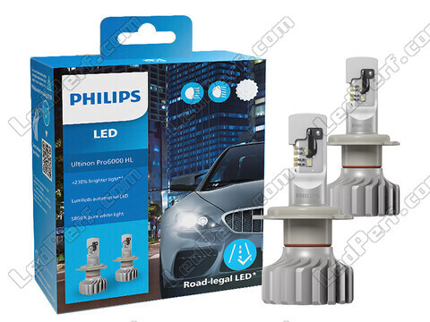 Embalagem de lâmpadas LED Philips para Fiat 500X - Ultinon PRO6000 homologadas