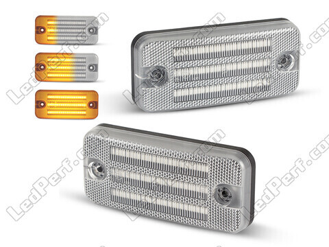 Piscas laterais sequenciais LED para Fiat Ducato III - Versão transparente