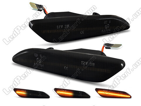 Piscas laterais dinâmicos LED para Fiat Tipo III - Versão preta fumada