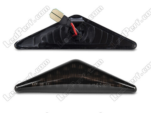 Conector dos piscas laterais dinâmicos pretos fumados LED para Ford Mondeo MK3