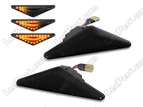 Piscas laterais dinâmicos LED para Ford Mondeo MK3 - Versão preta fumada