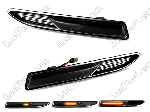 Piscas laterais dinâmicos LED para Ford Mondeo MK4 - Versão preta fumada