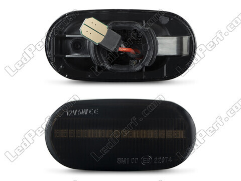 Conector dos piscas laterais dinâmicos pretos fumados LED para Honda Accord 8G