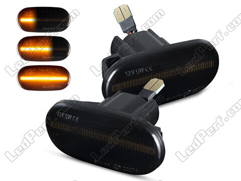Piscas laterais dinâmicos LED para Honda Accord 8G - Versão preta fumada