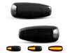 Piscas laterais dinâmicos LED para Hyundai I30 MK1 - Versão preta fumada