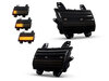 Piscas laterais dinâmicos LED para Jeep  Wrangler IV (JL) - Versão preta fumada