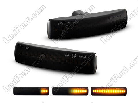Piscas laterais dinâmicos LED para Land Rover Freelander II - Versão preta fumada