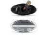 Conectores dos piscas laterais sequenciais LED para Mazda 2 2ª fase - versão transparente