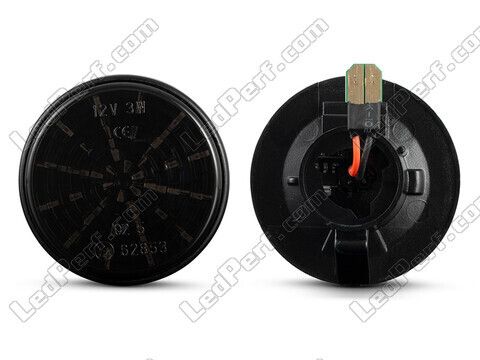 Conector dos piscas laterais dinâmicos pretos fumados LED para Mazda MX-5 2ª fase