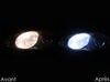 LED Luzes de presença (mínimos) branco xénon Mazda MX 5 Fase 2 antes e depois