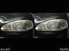 LED Piscas dianteiros Mazda MX 5 Fase 2 antes e depois