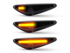 Iluminação dos piscas laterais dinâmicos pretos LED para Mazda MX-5 4ª fase