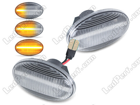 Piscas laterais sequenciais LED para Mercedes Citan - Versão transparente