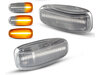 Piscas laterais sequenciais LED para Mercedes Classe C (W202) - Versão transparente