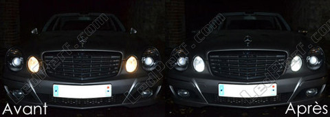 LED Luzes de presença (mínimos) branco xénon Mercedes Classe E (W211)
