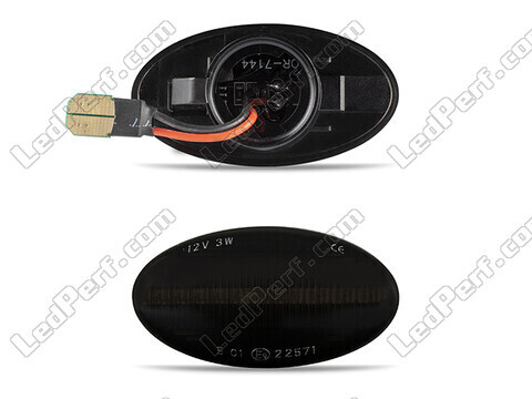 Conector dos piscas laterais dinâmicos pretos fumados LED para Mini Cabriolet II (R52)