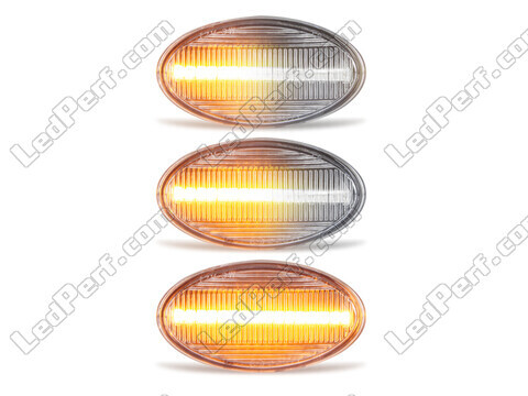 Iluminação dos piscas laterais sequenciais transparentes LED para Mini Cabriolet II (R52)