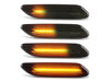 Iluminação dos piscas laterais dinâmicos pretos LED para Mini Countryman (R60)
