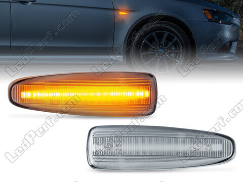 Piscas laterais dinâmicos LED para Mitsubishi Lancer X