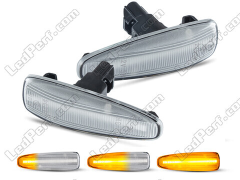 Piscas laterais sequenciais LED para Mitsubishi Lancer X - Versão transparente