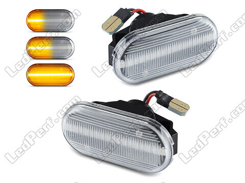 Piscas laterais sequenciais LED para Nissan 350Z - Versão transparente