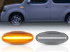 Piscas laterais dinâmicos LED v2 para Nissan Qashqai I (2010 - 2013)