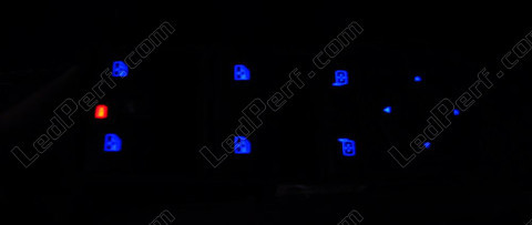 LED Elevador de vidros azul Opel Astra H