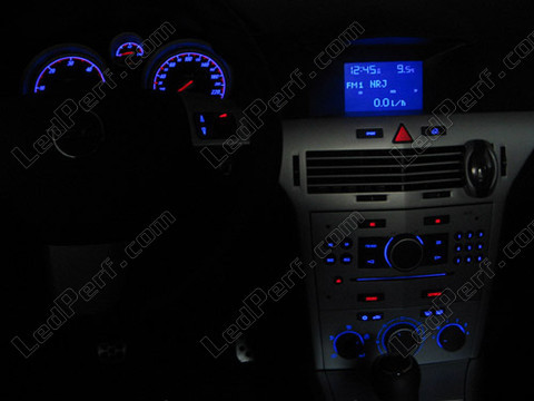 LED Painel de instrumentos azul Opel Astra H
