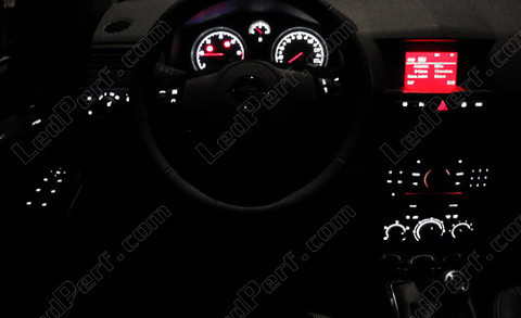 LED Painel de instrumentos branco e vermelho Opel Astra H