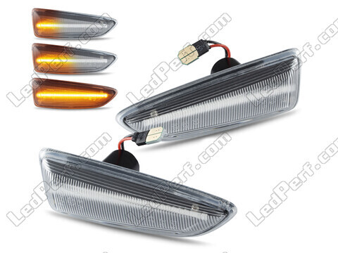Piscas laterais sequenciais LED para Opel Astra J - Versão transparente