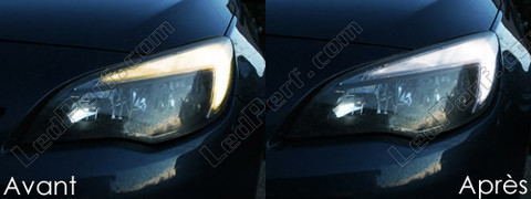 LED luzes de presença (mínimos)/ Luzes de circulação diurna Diurnas Opel Astra J