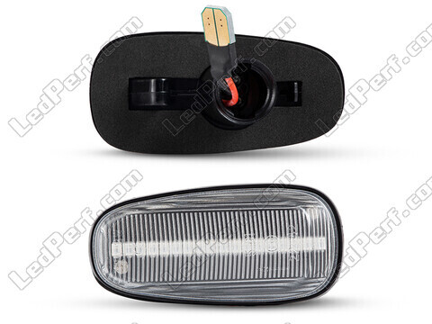 Conectores dos piscas laterais sequenciais LED para Opel Zafira A - versão transparente