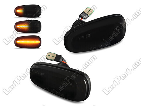 Piscas laterais dinâmicos LED para Opel Zafira A - Versão preta fumada